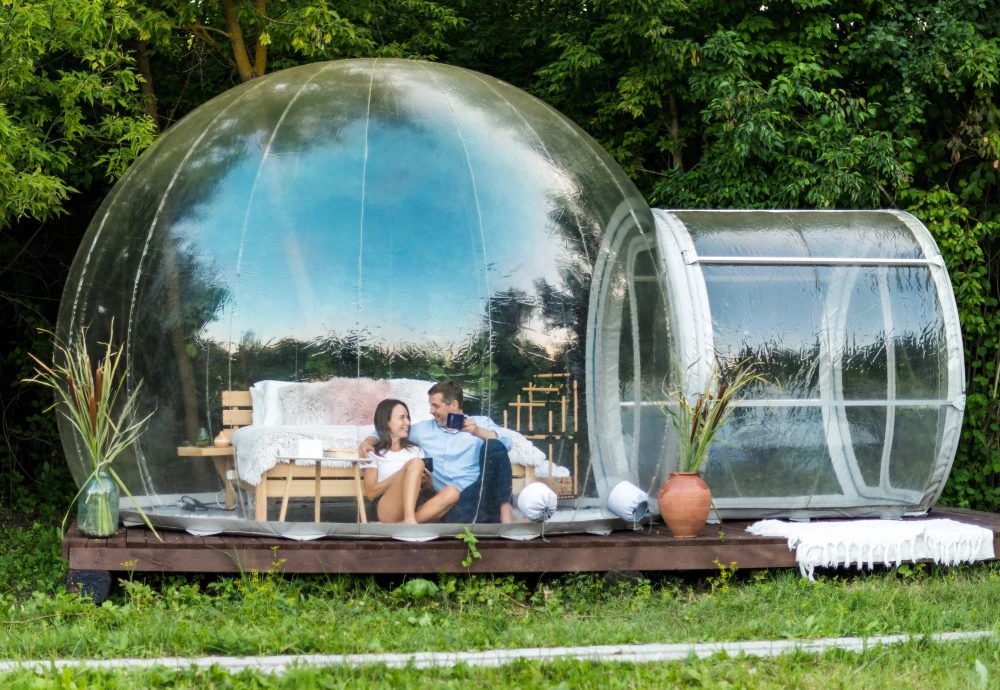 clear bubble tent outdoor shelter